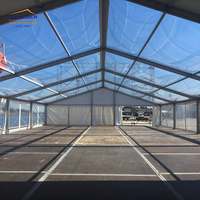 200 personnes 20x20 tentes de chapiteau pour les événements cérémonie structure en aluminium préfabriquée auvent transparent tente de mariage blanche