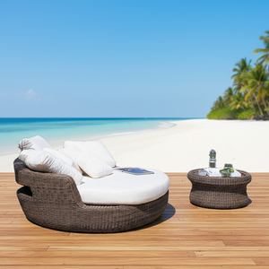 Sillón Cama Portátil Tipo Huevo SR Furniture, Tumbona Portátil para Exteriores, para Hotel, Villa, Patio, Playa, Tomar el Sol, Sala de Estar, Forma Ovalada, Gran Venta - Product Image 1