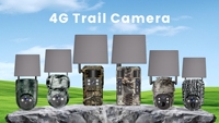 Caméra de chasse camouflage Ubox Factory, mini format, extérieur, 4G, batterie solaire, infrarouge, détection d'animaux, système CCTV