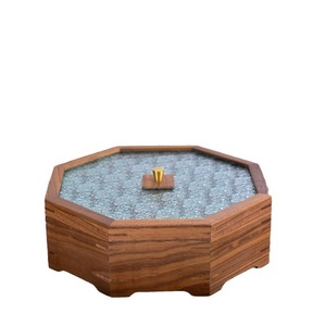 Bandeja de madera de nogal para frutos secos, caja creativa para aperitivos, bandeja de madera portátil para dulces, semillas de melón, frutos secos y nueces. - Product Image 5