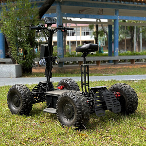 Scooter Eléctrico Todoterreno de Alta Resistencia 4WD con Suspensión de Doble Horquilla, Capacidad de Subida <span class=keywords><strong>del</strong></span> 35%, para Entusiastas <span class=keywords><strong>del</strong></span> Todoterreno, 12000-14000W - Product Image 4