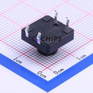 K2-1103DP-H4SW-04 Tactile Switch Through hole-4P,12x12mm Switch Single Pole Single Throw Round Button 2.5N Through Hole - Product Image 2