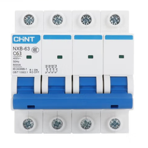 Cầu dao điện mini Chint, điện xoay chiều/một chiều, MCB 1P 2P 3P 4P 6A 10A 16A 25A 32A 40A 50A 63A, chất lượng cao, giá thấp - Product Image 4