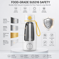 Chauffe-biberon USB portable 360 ml, chauffe rapide, température constante, pour lait maternel et préparations, fournitures d'alimentation pour bébés OEM