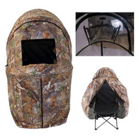 Grande tente individuelle camouflage en maille, 1000-1500 mm, imperméable, en tissu Oxford 150D, avec armature en fibre de verre, pour usage extérieur quatre saisons, démontable