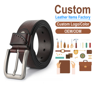 Cinturón de Cuero Genuino de Grano Completo para Hombre, Hecho a Mano, Casual, con Hebilla de Pasador, de Piel de Vacuno para Jóvenes Adultos - Product Image 1