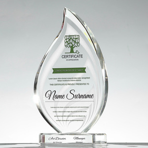 Trophée en cristal personnalisé gravé au laser, récompense en verre pour la reconnaissance des employés, cadeaux de retraite, objets commémoratifs - Product Image 3