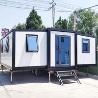 Maison modulaire préfabriquée au design moderne personnalisé, 20 pieds, 40 pieds, 2 ou 3 chambres, maison conteneur extensible