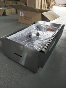 Flat gas Double Bunrner griddle counter outdoor BBQ grill griddle - Product Image 5