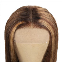 Perruque complète en cheveux humains brésiliens vierges 100% naturels, grade 12A, transparente HD pour dentelle, cheveux mi-longs pour femmes, naturellement volumineuse, pouvant être nouée