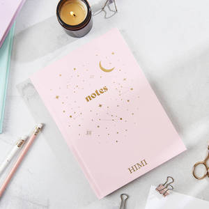 LABON Candy Color A5 <strong>Hardback</strong> Cover Gold Foil Personalised Design Constellation Lined Pastel Colors Aesthetic A5 <strong>Notebook</strong> - Product Image 5