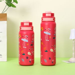 New 316 Stainless Steel Vacuum Thermos Cup Large Capacity 600ml 800ml Gradient Color Portable Handle <strong>Drinking</strong> Water <strong>Bottle</strong> - Product Image 6