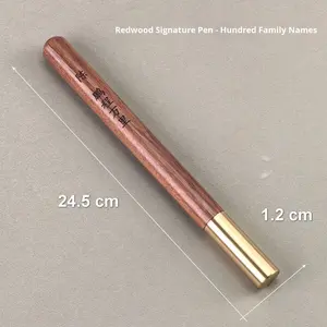 लोगो अनुकूलित लकड़ी महोगनी हस्ताक्षर जेल स्याही रोलर पेन बॉलपॉइंट पेन - Product Image 3