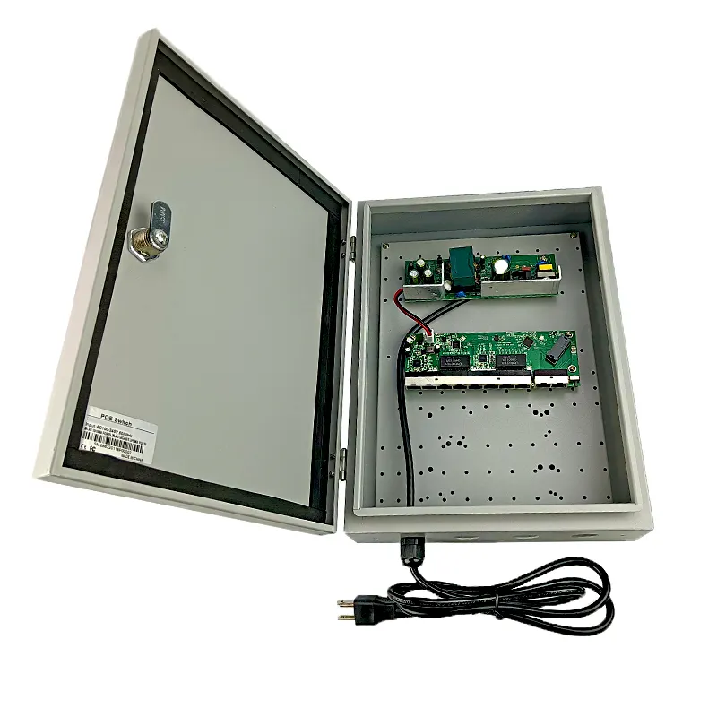 Погодозащищенный Ethernet-коммутатор CCTV 125 Вт, 8 портов, уличный гигабитный POE коммутатор