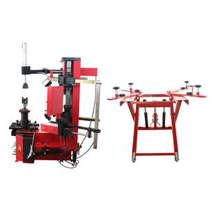 Démonte-pneus et équilibreuse de roues robustes CT7909 rouge, combo pour pneus de voiture de 12 à 28 pouces, capacité 3000 kg, moteur 0,75/1,1 kW, 220 V - Product Image 1