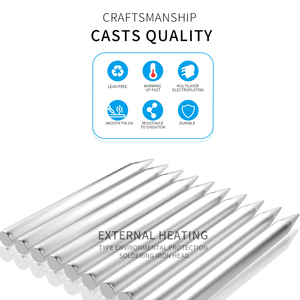 10 cái 40 Wát thân thiện với môi trường hàn sắt Mẹo cần thiết hàn sắt bit cho hàn Irons - Product Image 6