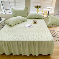 Ensembles de literie d'été Offres Spéciales, lit Double, tapis en Latex doux, Style princesse, drap-housse, jupes de lit