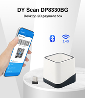 Escáner de Código de Barras Inalámbrico 2D de Alta Calidad, Lector de Códigos QR BT para Supermercado DP8330BG