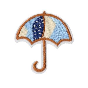 <b>Iron</b> on Cute Cartoon Embroidery Small Colorful Umbrella for Garment Decoration - Product Image 5