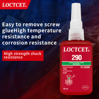 LOCTCET 290 Adhésif instantané Green Wicking-grade 50ml Agent de blocage du filetage des vis Adhésifs pour produits d'étanchéité