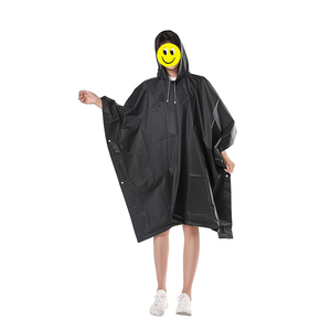 2023 vendita calda EVA Friendly adulto con cappuccio spesso Eco Friendly riutilizzabile bicicletta pioggia Poncho cappotto per donna uomo - Product Image 1