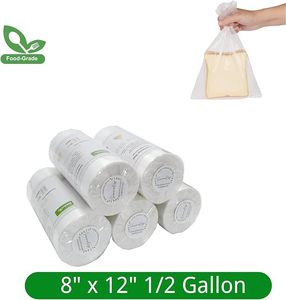 Bolsas retráctiles de PE transparente de grado alimenticio, con asa de mano, reciclables, para pan casero, panadería, empaque a granel de pasteles - Product Image 2