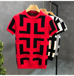 T-shirt da Uomo di Alta Qualità, Classica, di Lusso, alla Moda, Traspirante, Comoda e Fresca, a Maniche Corte - Product Image 3