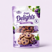 Bolsa de Plástico Mylar Resellable Personalizada a Precio de Fábrica para Empacar Galletas y Snacks, Bolsa para Snacks de Carne Saludables para Pequeñas y Medianas Empresas