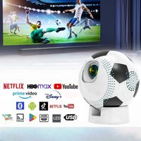 Projecteur intelligent portable 4K HD Android 12 WiFi pour la maison, modèle 2026 Q8 Sports Football