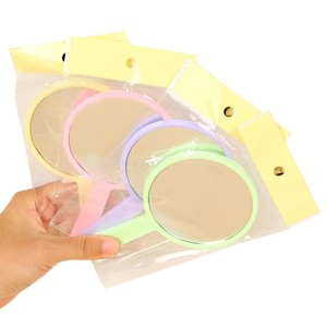 Portable Handheld Makeup <b>Mirror</b> Round <b>Plastic</b> Handle Silver <b>Mirror</b> Multi Size Beauty Salon Cosmetic Use - Product Image 4