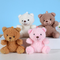 Offre Spéciale mode mignon petite taille peluche ours en peluche porte-clés jouets en peluche pour la décoration de sac