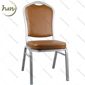 호텔 리조트 및 식당 응용 프로그램 하이 퀄리티 저렴한 도매 쌓을 수있는 알루미늄 금속 연회 의자
