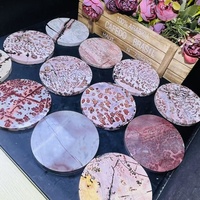 Offre Spéciale naturel haute qualité tranche cristal gaufrette fait à la main sculpture photo dalle de pierre