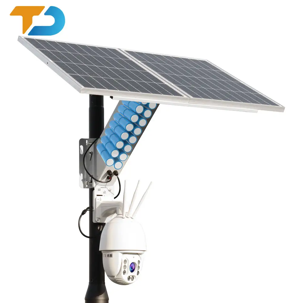 TecDeft Echtzeit überwachung Kennzeichen erkennungs kamera 8mp 20x 30x Zoom Solar CCTV Kamera 4g LTE SIM-Karte Solar CCTV