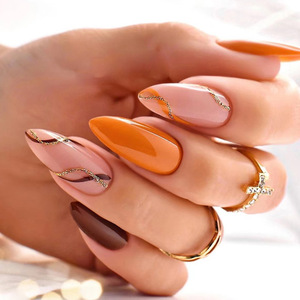 Nouveau style de <span class=keywords><strong>faux</strong></span> <span class=keywords><strong>ongles</strong></span> avec adhésifs, 24 pièces, <span class=keywords><strong>ongles</strong></span> artificiels de haute qualité, <span class=keywords><strong>colle</strong></span>, <span class=keywords><strong>prix</strong></span> de gros pour les doigts - Product Image 6