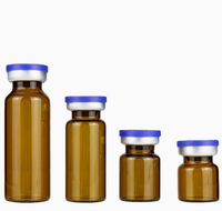 Flacons en verre borosilicate ambré en gros pour le stockage de substances photosensibles