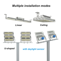 Lampu Sorot Luar Ruangan Tahan Air IP67 100W 18000lm Kecerahan Tinggi Modul Ganda 30W-1000W untuk Lapangan Tenis 60-120 Beam