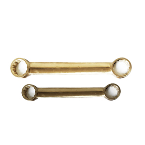 Non-sparking Deep-cranked Double Ring <b>Spanner</b> 21 X 23 mm 285mm Made of Aluminium Bronze Golden TUOKAEX Industrial Grade - Product Image 5