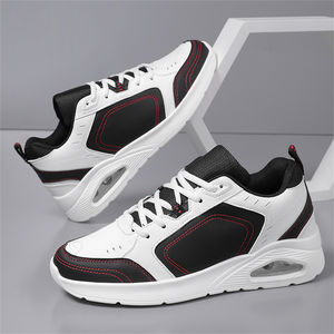 <span class=keywords><strong>Zapatillas</strong></span> Deportivas Transpirables de Cuero Sintético con Amortiguación Visible para Absorción de Impactos, Ligeras y Cómodas para Caminar a Diario - Product Image 4