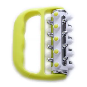 Green Plastic Stainless Steel Fat Burning 4d Roller Massager Fitness Mad Foot Massage Rolling Rank In Stock