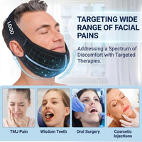 Compresse chaude/froide OEM pour les dents de sagesse, enveloppement de tête et visage, 4 packs de gel, taille personnalisable pour soulager les douleurs post-extraction dentaire