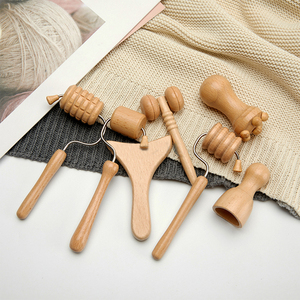 Set di 7 Strumenti in Legno per Massaggio Viso, <span class=keywords><strong>Kit</strong></span> di Terapia del Legno, <span class=keywords><strong>Kit</strong></span> Maderoterapia Corporale, <span class=keywords><strong>Kit</strong></span> Maderoterapia Facciale - Product Image 2