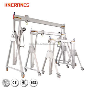 Lightweight Adjustable Height 500kg 1 Ton 2 Ton Mobile Portable Aluminum <b>Gantry</b> <b>Crane</b> - Product Image 2