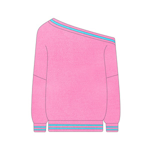 Maglione Corto da Donna Sexy Aderente con Spalla Scoperta e Manica Lunga in <span class=keywords><strong>Maglia</strong></span> Irregolare Nuova Moda Autunno 2025 Vendita all'Ingrosso - Product Image 6