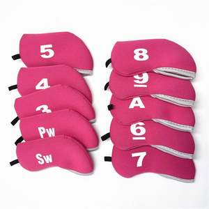 Couvre-chef de club de <span class=keywords><strong>golf</strong></span> en néoprène 10 pièces modèle 3-9/A/Pw/<span class=keywords><strong>Sw</strong></span> pour une protection optimale - Product Image 1