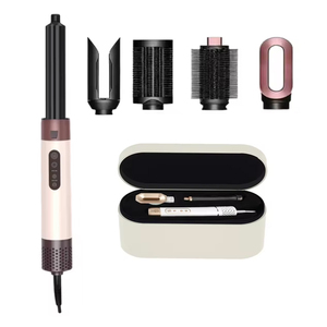 Sèche-cheveux ionique 4-en-1 HS09 avec brosse interchangeable et diffuseur de peigne à air chaud pour la maison, l'hôtel, le camping-car – Ensemble brosse soufflante tout-en-un - Product Image 1