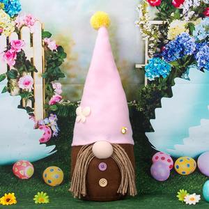 Décoration de Pâques et de printemps, couple de gnomes en tissu - Product Image 3