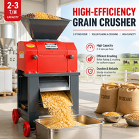 Machine à casser les grains réglable à double alimentation pour maïs, blé, soja et céréales sèches, équipement de broyage pour moulin à aliments