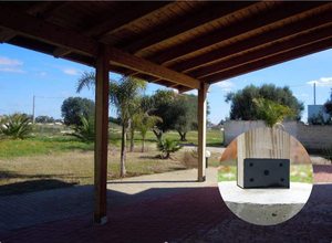 Ancrage de poteau en béton robuste, <span class=keywords><strong>base</strong></span> de poteau 4x4, galvanisé à chaud, en forme de U, supports de pergola, <span class=keywords><strong>base</strong></span> de poteau de terrasse - Product Image 4