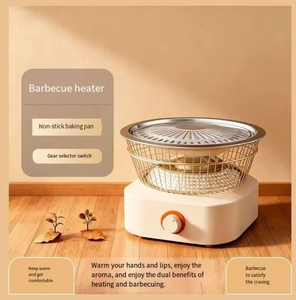 Электрическая сковорода-гриль YZQ-11 с регулировкой температуры, универсальная, для использования в помещении/на улице, бездымная, из нержавеющей стали, настольная, с защитой от перегрева - Product Image 3